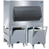Manitowoc FC-1350 Ice Storage Bin with 2 Carts - 1350 lb.