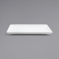 Front of the House DAP018WHP23 Mod 6 1/2 inch Bright White Square Porcelain Plate - 12/Case