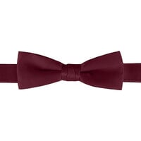 Henry Segal Burgundy 1 1/2" (H) x 4 1/4" (W) Adjustable Band Poly-Satin Bow Tie