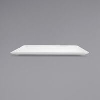 Front of the House BPT032WHP20 Mod 16 1/4 inch x 10 1/4 inch Bright White Rectangular Porcelain Platter - 2/Case