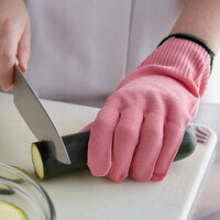 Mercer Culinary M33415PK1X Millennia Colors® Pink A4 Level Cut-Resistant Glove - Extra Large