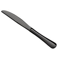 Acopa Vernon Black 9 3/16 inch 18/0 Stainless Steel Heavy Weight Dinner Knife - 12/Case