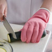 Mercer Culinary M33415PKL Millennia Colors® Pink A4 Level Cut-Resistant Glove - Large
