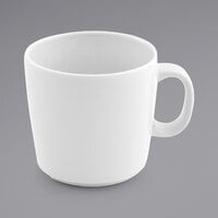 Front of the House DCS030WHP23 Mod 7 oz. Bright White Porcelain Cup - 12/Case