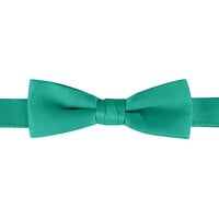 Henry Segal Teal 1 1/2" (H) x 4 1/4" (W) Adjustable Band Poly-Satin Bow Tie