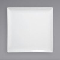 Front of the House BPT034WHP20 Mod 15 inch Bright White Square Porcelain Platter - 2/Case