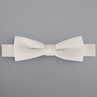Henry Segal Ivory 1 1/2" (H) x 4 1/4" (W) Adjustable Band Poly-Satin Bow Tie
