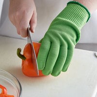 Mercer Culinary M33415GRM Millennia® Green A4 Level Cut-Resistant Glove - Medium