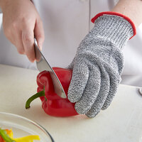 Mercer Culinary M33412S MercerMax® Gray A7 Level Cut-Resistant Glove - Small