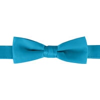 Henry Segal Turquoise 1 1/2" (H) x 4 1/4" (W) Adjustable Band Poly-Satin Bow Tie