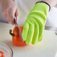 Mercer Culinary M33415YL1X Millennia® Yellow A4 Level Cut-Resistant Glove - Extra Large