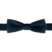 Henry Segal Navy 1 1/2" (H) x 4 1/4" (W) Adjustable Band Poly-Satin Bow Tie