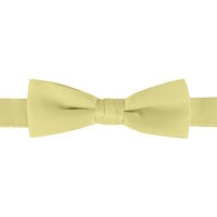 Henry Segal Yellow 1 1/2" (H) x 4 1/4" (W) Adjustable Band Poly-Satin Bow Tie