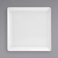 Front of the House DAP026WHP23 Mod 5 inch Bright White Square Porcelain Plate - 12/Case