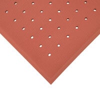 Cactus Mat 5000-R35 VIP Red Cloud 3' x 5' Red Grease-Proof Rubber Floor Mat - 3/4 inch Thick