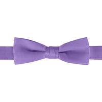 Henry Segal Purple 1 1/2" (H) x 4 1/4" (W) Adjustable Band Poly-Satin Bow Tie