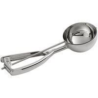 #6 Round Stainless Steel Squeeze Handle Disher - 5.33 oz.