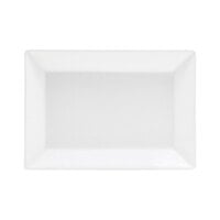 Front of the House Kyoto 7" x 5" Bright White Rectangular Porcelain Plate - 12/Case