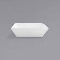 Front of the House DBO064WHP23 Kyoto 26 oz. Bright White Square Porcelain Bowl - 12/Case
