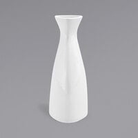 Front of the House TSB004WHP22 Kyoto 12 oz. Bright White Porcelain Bud Vase - 6/Case