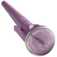 AvaTemp 5 inch HACCP Pocket Probe Dial Thermometer with Calibration Wrench (Purple / Allergy)