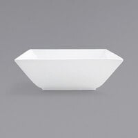 Front of the House BBO006WHP10 Kyoto 60 oz. Bright White Tall Square Porcelain Bowl - 2/Case