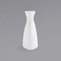 Front of the House TSB003WHP23 Kyoto 5 oz. Bright White Porcelain Bud Vase - 12/Case