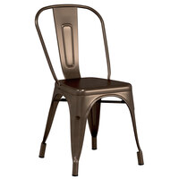 Lancaster Table & Seating Alloy Series Copper Outdoor Cafe Chair