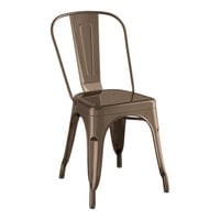 Lancaster Table & Seating Alloy Series Copper Outdoor Cafe Chair