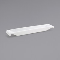 Front of the House DSD045WHP23 Kyoto 2 oz. Bright White Rectangular Porcelain Hanging Ramekin - 12/Case