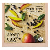 Steep Cafe By Bigelow Organic Tropical Green Tea Pyramid Sachets - 50/Case