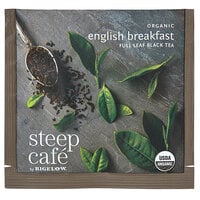 Steep Cafe By Bigelow Organic English Breakfast Tea Pyramid Sachets - 50/Case
