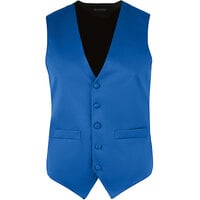 Henry Segal Men's Customizable Blue Satin Server Vest