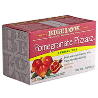 Bigelow Pomegranate Pizzazz Herbal Tea Bags - 20/Box