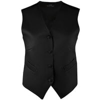 Henry Segal Women's Customizable Black Satin Server Vest