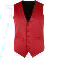 Henry Segal Men's Customizable Red Satin Server Vest