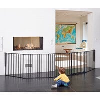 L.A. Baby SG-FXXL826-B BabyDan Flex XXL 35 7/16 inch to 138 inch Black Room Divider / Safety Gate