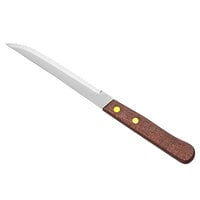 Choice 5 Jumbo Stainless Steel Steak Knife with Wood Handle - 12/Case