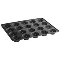 Wilton 191002522 20-Compartment Non-Stick Steel Mini Fluted Bundt Cake Pan - 3 1/2 inch x 1 3/8 inch Cavities