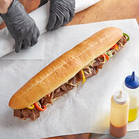 LeBus 16 inch Steak Sandwich Hoagie Roll - 24/Case