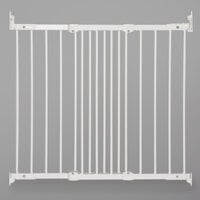 L.A. Baby SG-FF114-W BabyDan FlexiFit 26 7/16 inch to 41 1/2 inch White Metal Angle Mount Safety Gate