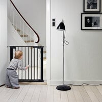 L.A. Baby SG-PP116-B BabyDan Premier 28 15/16 inch to 36 3/4 inch Black Pressure Mount Safety Gate with 2 Extensions