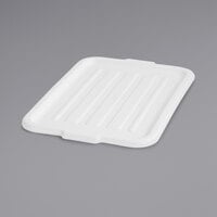 Carlisle N4401202 Comfort Curve 20" x 15" White Polypropylene NSF Bus Tub / Food Storage Box Lid