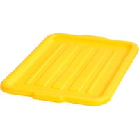 Carlisle N4401204 Comfort Curve 20" x 15" Yellow Polypropylene NSF Bus Tub Lid