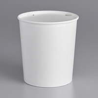 Choice 130 oz. White Food Bucket with Lid - 120/Case