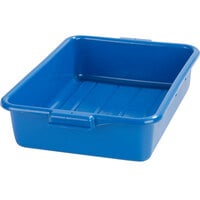 Carlisle N4401014 Comfort Curve 20" x 15" x 5" Blue Polyethylene NSF Bus Tub