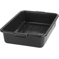 Carlisle N4401003 Comfort Curve 20" x 15" x 5" Black Polyethylene NSF Bus Tub