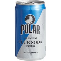 Polar 7.5 fl. oz. Club Soda Cans - 6/Pack