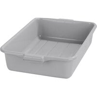 Carlisle N4401023 Comfort Curve 20" x 15" x 5" Gray Polyethylene NSF Bus Tub