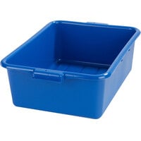 Carlisle N4401114 Comfort Curve 20" x 15" x 7" Blue Polyethylene NSF Bus Tub